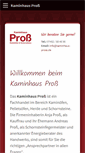 Mobile Screenshot of kaminhaus-pross.de